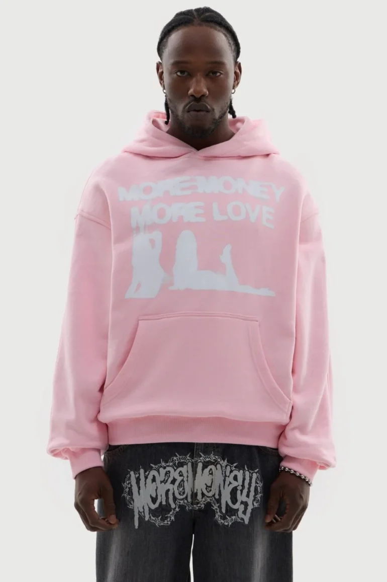 More Money More Love Wet Dream Pink Hoodie