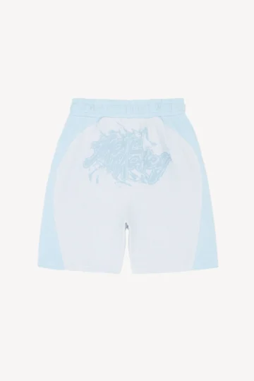 Shorts aus Canvas Double Blau